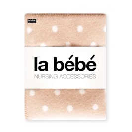 La Bebe™ Cosy Grey Dots  Natural Lambswool Детское шерстяное одеяло 100х140 см