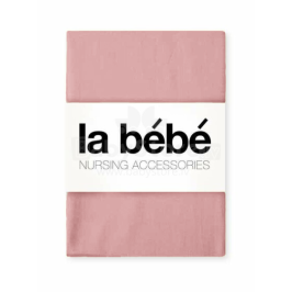 La Bebe Cotton 60x120+12 cm Pink Kokvilnas palags ar gumiju
