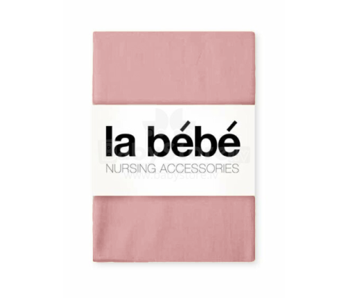 La Bebe Cotton 60x120+12 cm Pink Kokvilnas palags ar gumiju