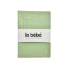 La Bebe Cotton 60x120+12 cm Green Kokvilnas satins palags ar gumiju