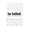 La Bebe Cotton 60x120+12 cm Dots Kokvilnas palags ar gumiju