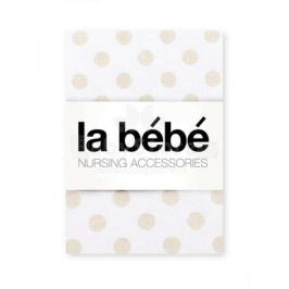 La Bebe Cotton 60x120+12 cm Dots Kokvilnas palags ar gumiju