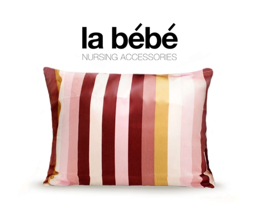 La Bebe Cotton Stripes Kokvilnas spilvendrāna ar kanti 60x40 cm