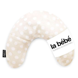 La Bebe Mimi Nursing Cotton Pillow Dots Подковка для сна, путишествий, кормления малыша 19x46cm