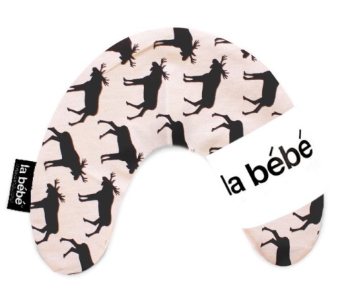 La Bebe Mimi Nursing Cotton Pillow Elk Black/Gray Pakaviņš spilventiņš 19x46cm