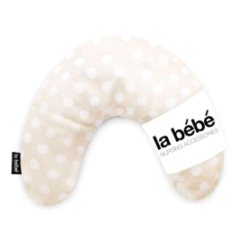 La Bebe Mimi Nursing Natural Linen Pillow Dots Atbalsta pakaviņš spilventiņš 19x46 cm