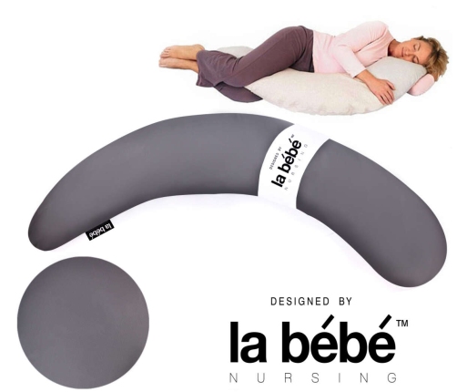 Чехол наволочка для подковы La Bebe Moon Maternity Pillow Cover Dark Grey 185 cм