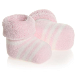 La bebe Natural Eco Cotton Baby Socks Rose Натуральные хлопковые носочки для новорожденного