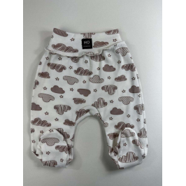 La Bebe NO Baby Pants Clouds Детские штанишки с широким поясом и закрытыми пяточками из чистого хлопка