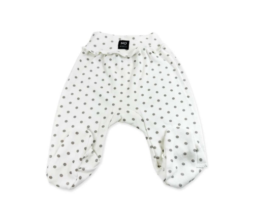 La Bebe NO Baby Pants Dots Детские штанишки с широким поясом и закрытыми пяточками из чистого хлопка