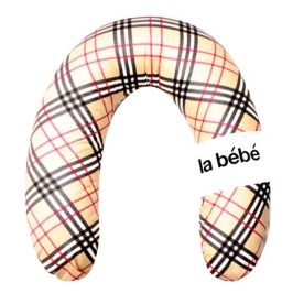 La Bebe Rich Maternity Pillow Art.67035 Burberry Подкова для сна, кормления малыша 30x104 cm