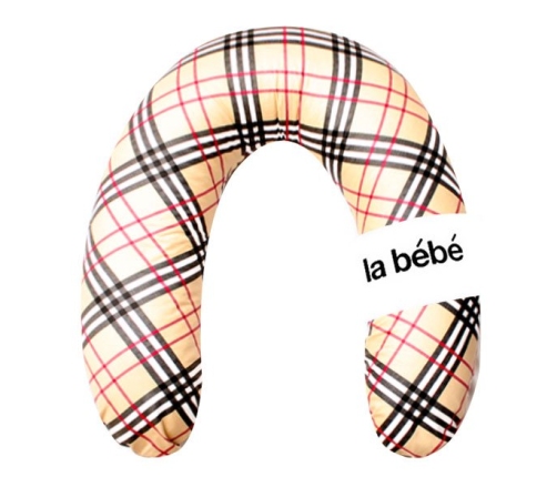 La Bebe Rich Maternity Pillow Art.67035 Burberry Подкова для сна, кормления малыша 30x104 cm