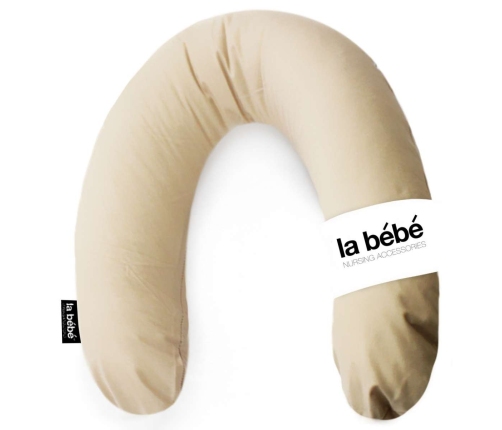 La Bebe Rich Cotton Nursing Maternity Pillow Beige Подковка для сна, кормления малыша 30x104 cm