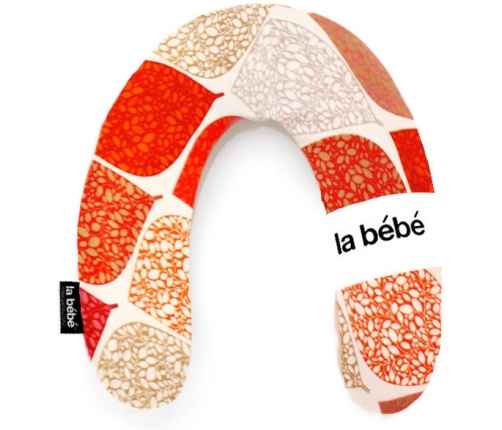 La Bebe Rich Cotton Nursing Maternity Pillow Deco Orange pakaviņš mazuļa barošanai, gulēšanai