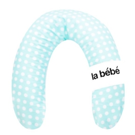 La Bebe Rich Cotton Nursing Maternity Pillow Dots 100% Natural Linen Pakaviņš mazuļa barošanai, gulēšanai