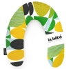 La Bebe Rich Cotton Nursing Maternity Pillow Green yellow circles Подковка для сна, кормления малыша 30x175cm