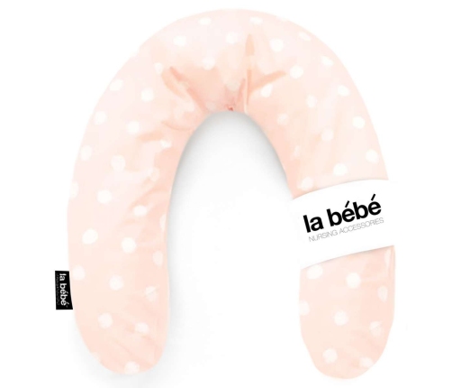 La Bebe Rich Cotton Nursing Maternity Pillow Pink dots Pakaviņš mazuļa barošanai, gulēšanai