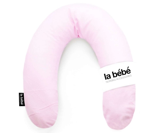 La Bebe Rich Cotton Nursing Maternity Pillow Pink Flanel Pakaviņš pakavs mazuļa barošanai, gulēšanai