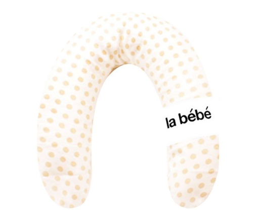 La Bebe Rich Cotton Nursing Maternity Pillow White dots pakaviņš mazuļa barošanai, gulēšanai