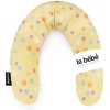 La Bebe Rich Cotton Nursing Maternity Pillow Yellow Dots Pakaviņš pakavs mazuļa barošanai 30x175cm