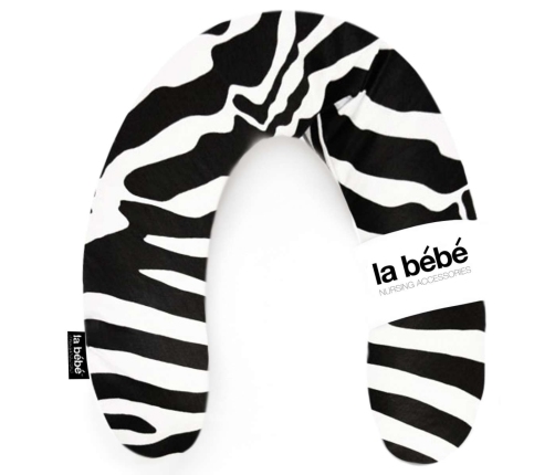 La Bebe Rich Cotton Nursing Maternity Pillow Zebra Pakaviņš pakavs mazuļa barošanai, gulēšanai 30x175cm