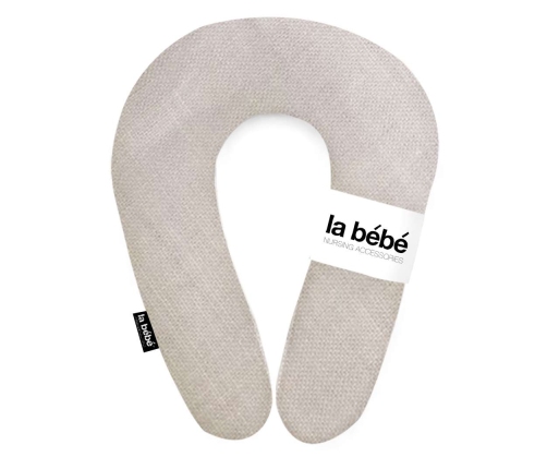 La Bebe Snug Cotton Nursing Maternity Pillow Royal grey Подковка для сна, кормления малыша 20x70cm