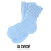 La bebe Wool Angora Socks Light blue Bērnu vilnas zeķītes