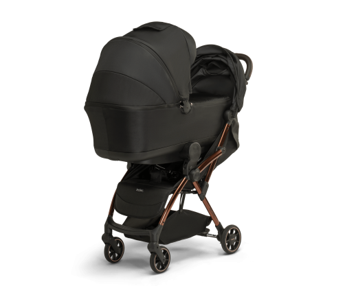 Leclerc Baby Influencer Black Brown Bērnu Ratiņi 2in1