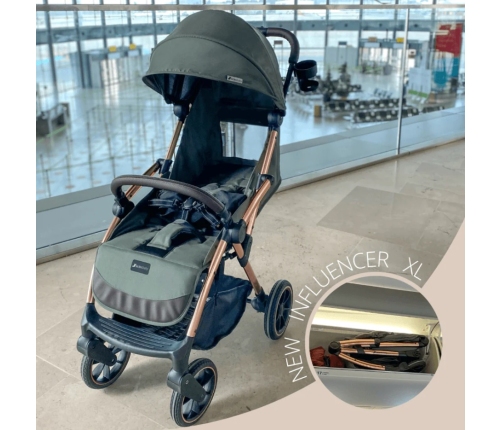 Leclerc Baby Influencer XL Army Green Pastaigu Ratiņi