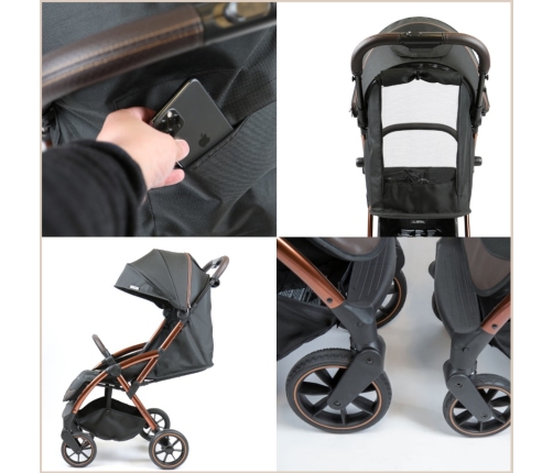 Leclerc Baby Influencer XL Black Brown Прогулочная Коляска