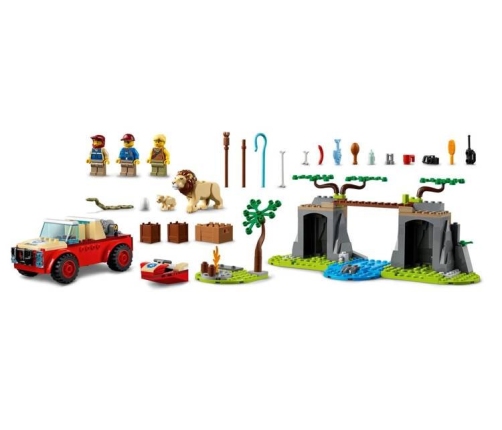 LEGO CITY 60301 Savvaļas Dzīvnieku Glābšanas Visurgājējs