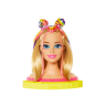 Голова куклы для стилизации Barbie Blonde Rainbow Hair HMD78