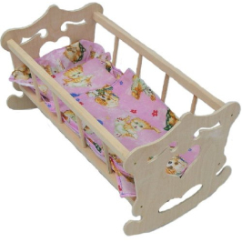 Кроватка-колыбелька для куклы Сердечко MALIMAS 4422