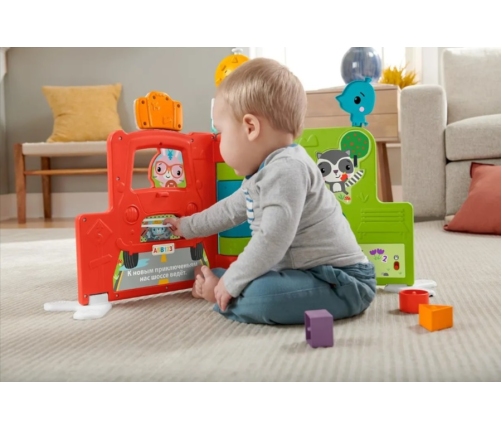 Большая электронная книга 2в1 RU Fisher price Sit-to-Stand Giant Activity Book HCL02