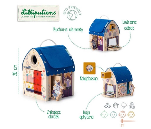 Lilliputiens House Shape Sorter Illusionists Discovery House Домик иллюзиониста