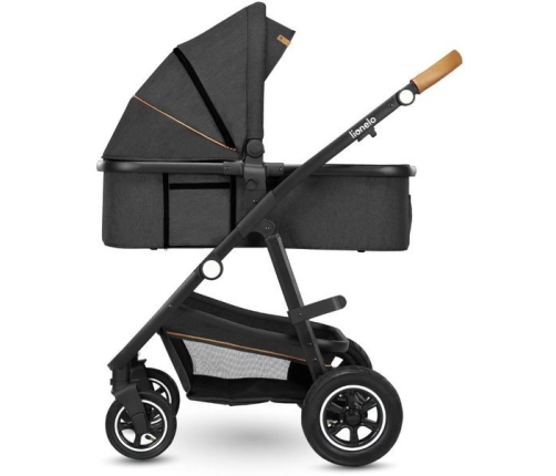 Lionelo Amber Bērnu Ratiņi 3in1 Grey Graphite