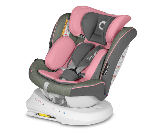 Lionelo Bastiaan One 360 Pink Baby Bērnu Autokrēsls 0-36 kg