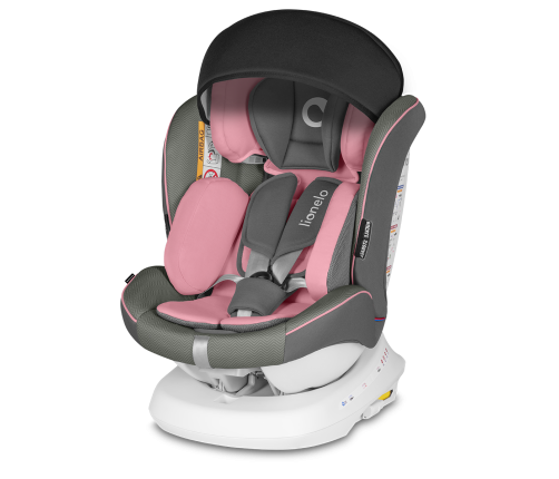 Lionelo Bastiaan One 360 Pink Baby Bērnu Autokrēsls 0-36 kg