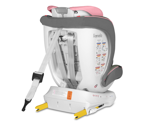 Lionelo Bastiaan One 360 Pink Baby Bērnu Autokrēsls 0-36 kg