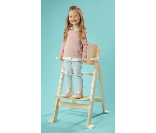 Lionelo Floris Grey Natural White Стульчик для кормления 3 в 1