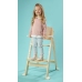 Lionelo Floris Grey Natural White Стульчик для кормления 3 в 1