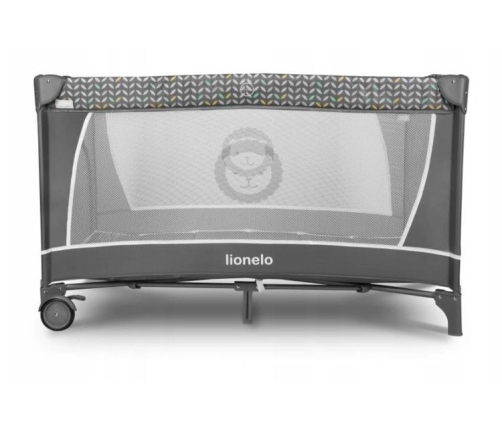 Lionelo FLOWER Grey Scandi Складная кроватка 2-в-1