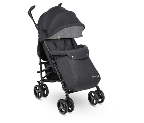 Lionelo Irma Black/Dark Grey Прогулочная Коляска