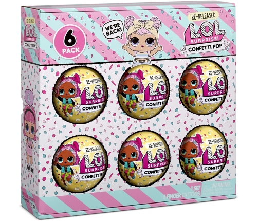 LOL MGA Surprise 6-Pack Confetti Dawn Leļļu kolekcija