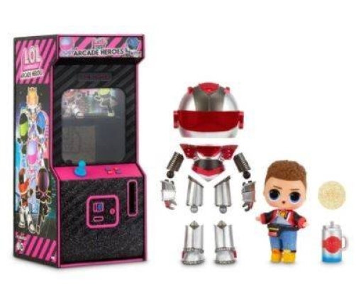 LOL MGA Surprise Boys Arcade Heroes Action Figure Doll with 15 Surprises