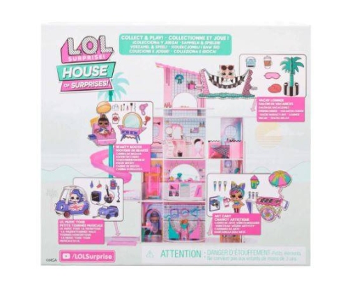 LOL SURPRISE MGA Vacay Lounge Playset Leading Baby Doll + 8 Surprises