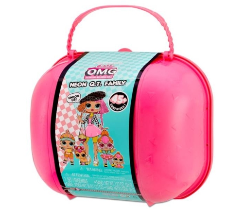 LOL Surprise Neon Q.T. Family - Limited Edition Fashion Doll, Dolls and Pet with 45+ Surprises