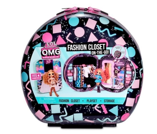 LOL Surprise OMG Fashion Closet On-the-Go Čemodāns-skapis uz riteņiem