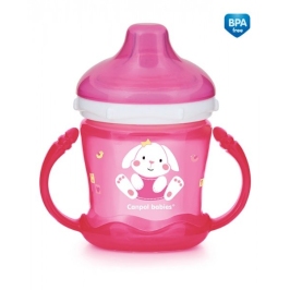 Mācību krūze neizlīstošā 200 ml Canpol 57/300 pink