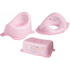 Maltex SET Zebra Pink Комплект: Подставка-Ступенька + Детский горшок + Накладка на унитаз